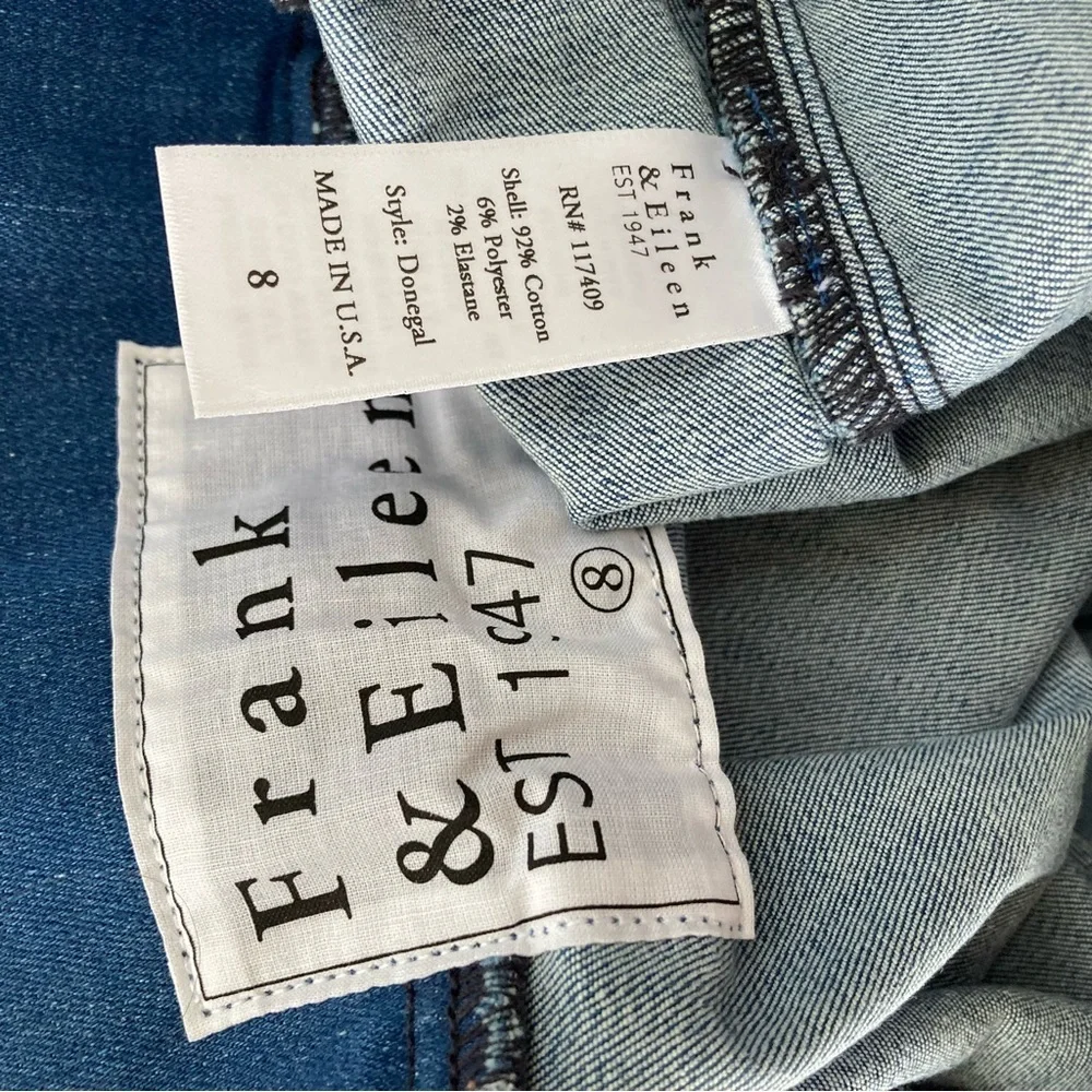 FRANK & EILEEN Donegal Unforgettable Denim Jean Skirt 1977 Medium Wash Grinding - Picture 13 of 17